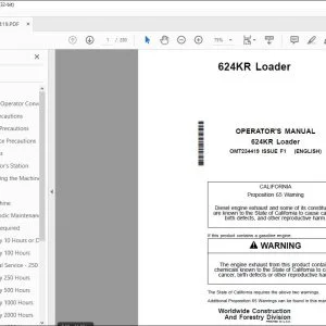John Deere 624KR Loader Operator's Manual OMT234419 - PDF DOWNLOAD