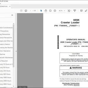 John Deere 655K Crawler Loader Operator's Manual - PDF DOWNLOAD