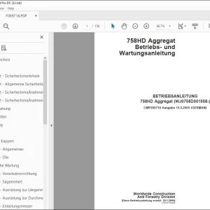 John Deere 758HD Aggregat BETRIEBSANLEITUNG OMF069718 - PDF DOWNLOAD