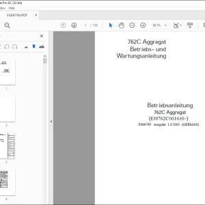 John Deere 762C Aggregat Betriebsanleitung F069799 - PDF DOWNLOAD