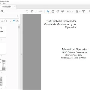 John Deere 762C Cabezal Cosechador Manual del Operador – PDF DOWNLOAD