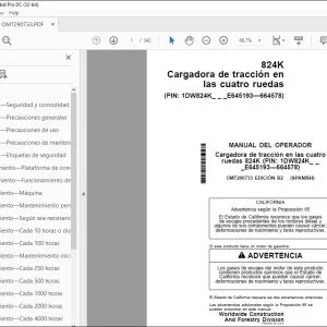 John Deere 824K tracción en las cuatro ruedas MANUAL DEL OPERADOR PDF