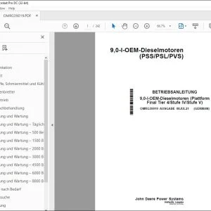 John Deere 9,0-l-OEM-Dieselmotoren (PSS/PSL/PVS) BETRIEBSANLEITUNG PDF