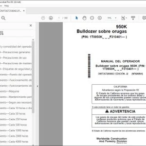 John Deere 950K Bulldozer sobre orugas MANUAL DEL OPERADOR PDF