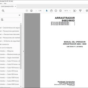 John Deere ARRASTRADOR 848G / 660D MANUAL DEL OPERADOR OMF386466 PDF