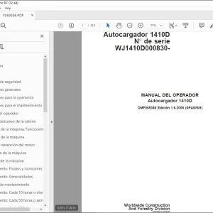 John Deere Autocargador 1410D MANUAL DEL OPERADOR OMF069386 PDF