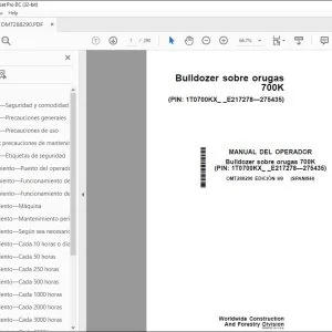 John Deere Bulldozer sobre orugas 700K MANUAL DEL OPERADOR PDF
