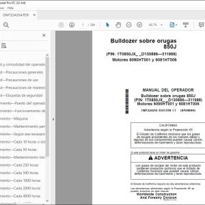 Manual del Operador John Deere Bulldozer 850J PDF