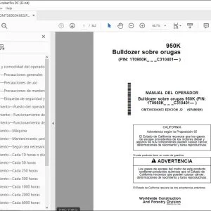 John Deere Bulldozer sobre orugas 950K MANUAL DEL OPERADOR PDF