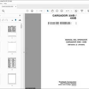 John Deere CARGADOR 330B / 430B MANUAL DEL OPERADOR OMF383090 PDF