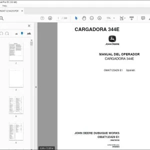 John Deere CARGADORA 344E MANUAL DEL OPERADOR OMAT123429 PDF DOWNLOAD