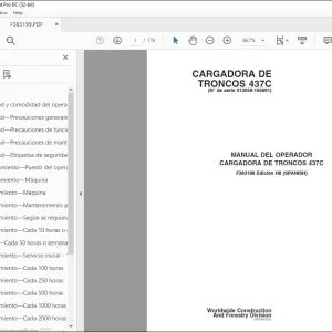 John Deere CARGADORA DE TRONCOS 437C MANUAL DEL OPERADOR PDF