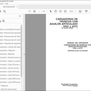 John Deere CARGADORAS DE TRONCOS 335C y 437C MANUAL DEL OPERADOR