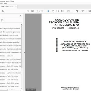 John Deere CARGADORAS DE TRONCOS 437D MANUAL DEL OPERADOR PDF