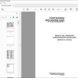 John Deere CORTADORA/APILADORA 608S MANUAL DEL OPERADOR PDF