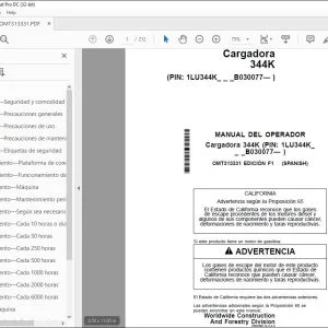 John Deere Cargadora 344K MANUAL DEL OPERADOR OMT313331 - PDF DOWNLOAD
