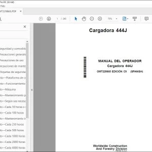 John Deere Cargadora 444J MANUAL DEL OPERADOR OMT229865 - PDF DOWNLOAD