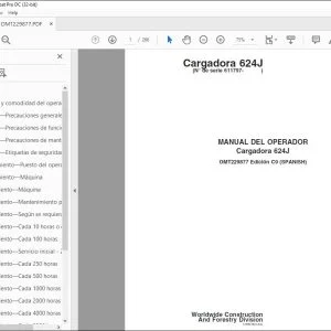 John Deere Cargadora 624J MANUAL DEL OPERADOR – PDF DOWNLOAD