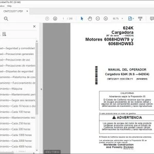 John Deere Cargadora 624K MANUAL DEL OPERADOR OMT232071 - PDF DOWNLOAD