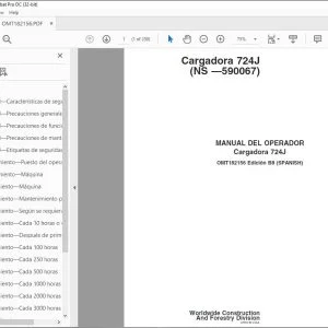 John Deere Cargadora 724J MANUAL DEL OPERADOR OMT182156 PDF
