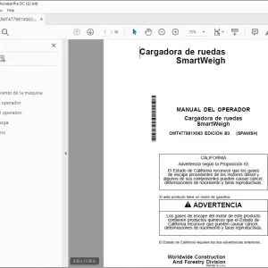 John Deere Cargadora de ruedas SmartWeigh MANUAL DEL OPERADOR PDF