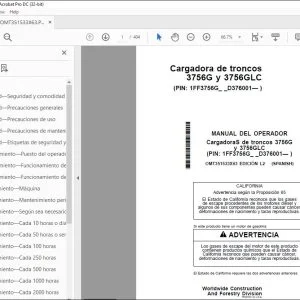 John Deere Cargadora de troncos 3756G y 3756GLC MANUAL DEL OPERADOR PDF