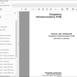 John Deere Cargadora retroexcavadora 410E MANUAL DEL OPERADOR PDF