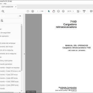 John Deere Cargadora 710D MANUAL DEL OPERADOR OMT164889 PDF