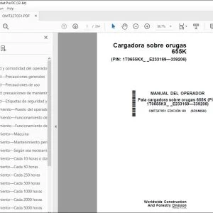 John Deere Cargadora sobre orugas 655K MANUAL DEL OPERADOR PDF