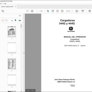 John Deere Cargadoras 344G y 444G MANUAL DEL OPERADOR OMAT168055 PDF