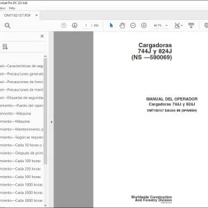 John Deere Cargadoras 744J y 824J MANUAL DEL OPERADOR – PDF DOWNLOAD