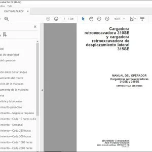 John Deere Cargadoras retroexcavadoras 310SE y 315SE MANUAL DEL OPERADOR PDF