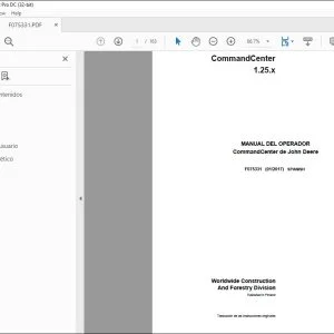 John Deere CommandCenter 1.25.x MANUAL DEL OPERADOR F075331 PDF
