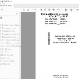 John Deere Compactadores PC4, PC7 y PC10 MANUAL DEL OPERADOR PDF