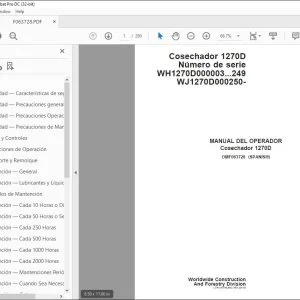John Deere Cosechador 1270D MANUAL DEL OPERADOR OMF063728 PDF