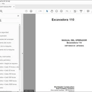 John Deere Excavadora 110 MANUAL DEL OPERADOR OMT185530 - PDF DOWNLOAD
