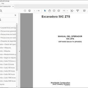 John Deere Excavadora 50C ZTS MANUAL DEL OPERADOR – PDF DOWNLOAD