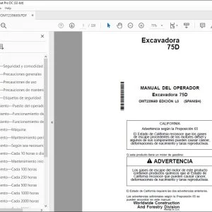 John Deere Excavadora 75D MANUAL DEL OPERADOR OMT239669 - PDF DOWNLOAD