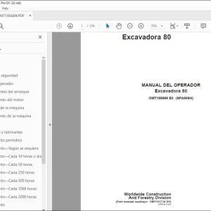 John Deere Excavadora 80 MANUAL DEL OPERADOR OMT185689 - PDF DOWNLOAD