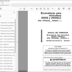John Deere Excavadoras 2654G y 2654GLC MANUAL DEL OPERADOR PDF