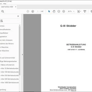 John Deere G-III Skidder BETRIEBSANLEITUNG OMT187601 – PDF DOWNLOAD