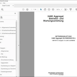 John Deere H480 Aggregat BETRIEBSANLEITUNG OMF069772 - PDF DOWNLOAD