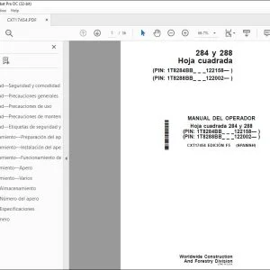 John Deere Hoja cuadrada 284 y 288 MANUAL DEL OPERADOR - PDF DOWNLOAD