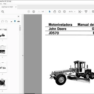 John Deere JD570 Motoniveladora Manual del operador - PDF DOWNLOAD
