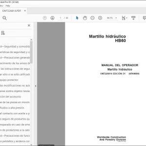 John Deere Martillo hidráulico HB60 MANUAL DEL OPERADOR – PDF DOWNLOAD