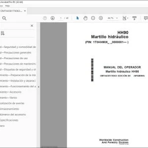 John Deere Martillo hidráulico HH90 MANUAL DEL OPERADOR - PDF DOWNLOAD