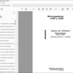 John Deere Minicargadores 318D y 320D MANUAL DEL OPERADOR PDF