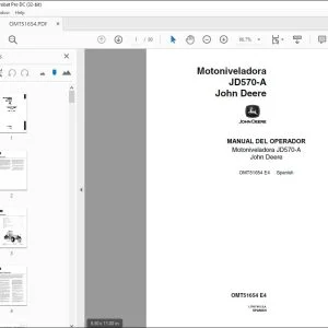 John Deere Motoniveladora JD570-A MANUAL DEL OPERADOR - PDF DOWNLOAD