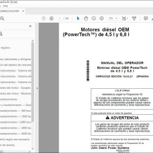John Deere Motores diésel 4.5 l y 6.8 l MANUAL DEL OPERADOR PDF