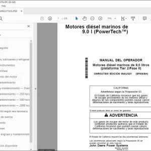 John Deere Motores diésel 9.0 l MANUAL DEL OPERADOR PDF